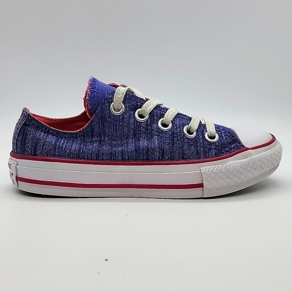 Girls Converse Glitter/Canvas low tops - Picture 1 of 10